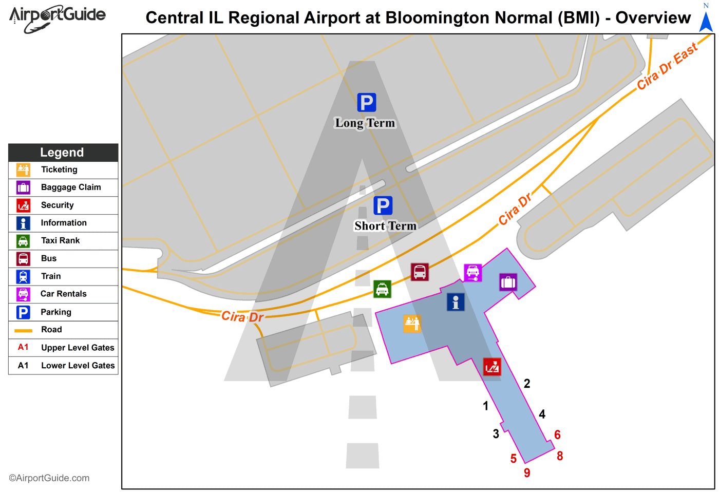Bloomington Normal Central Il Regional Airport At Bloomington