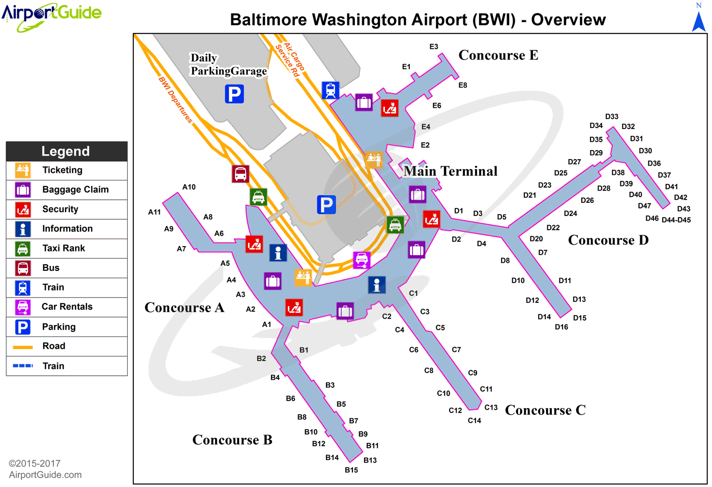 las airport map southwest airlines