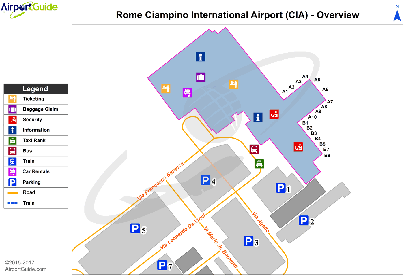 Rome Airport Terminal Map