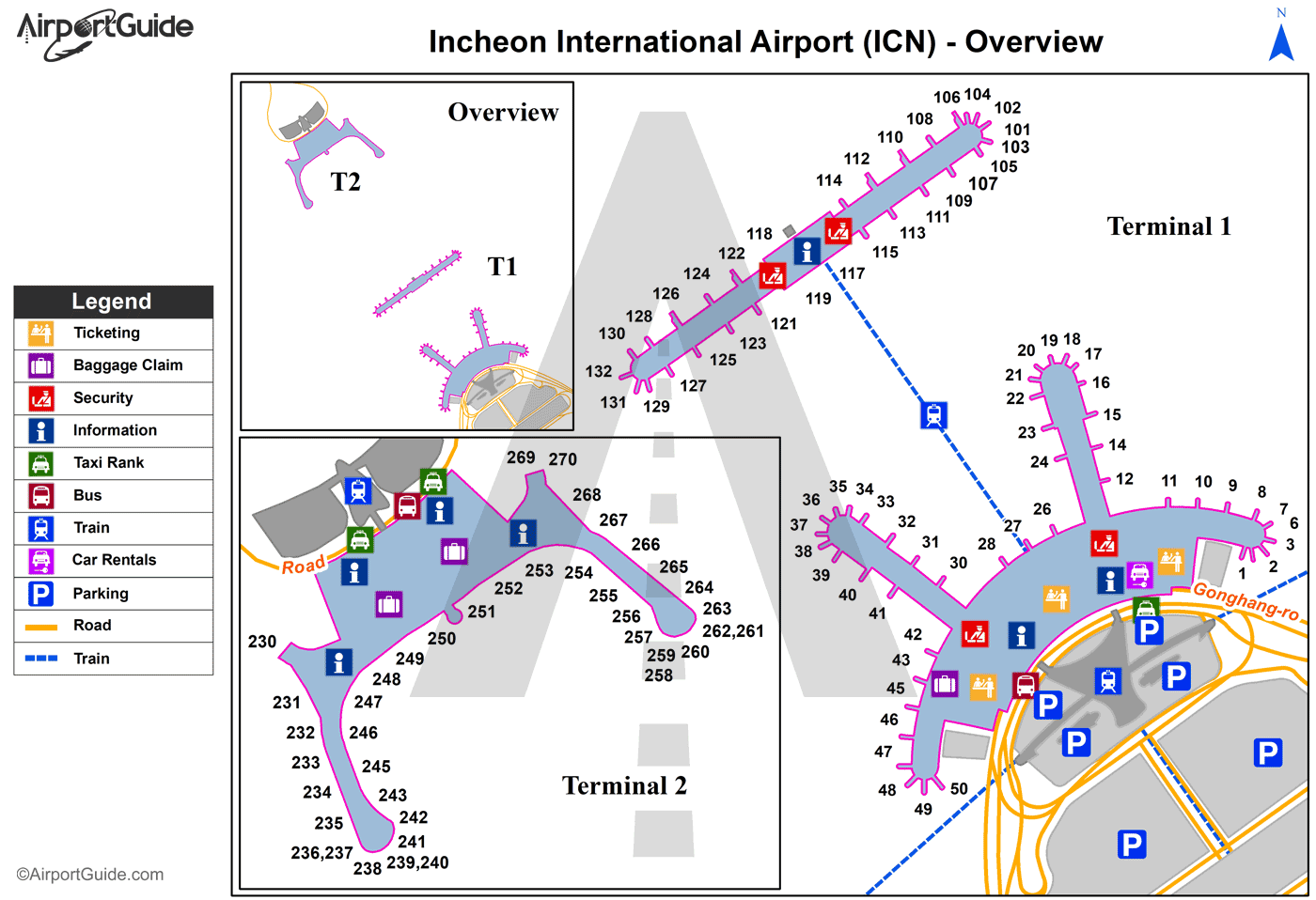 Incheon Airport Terminal Map