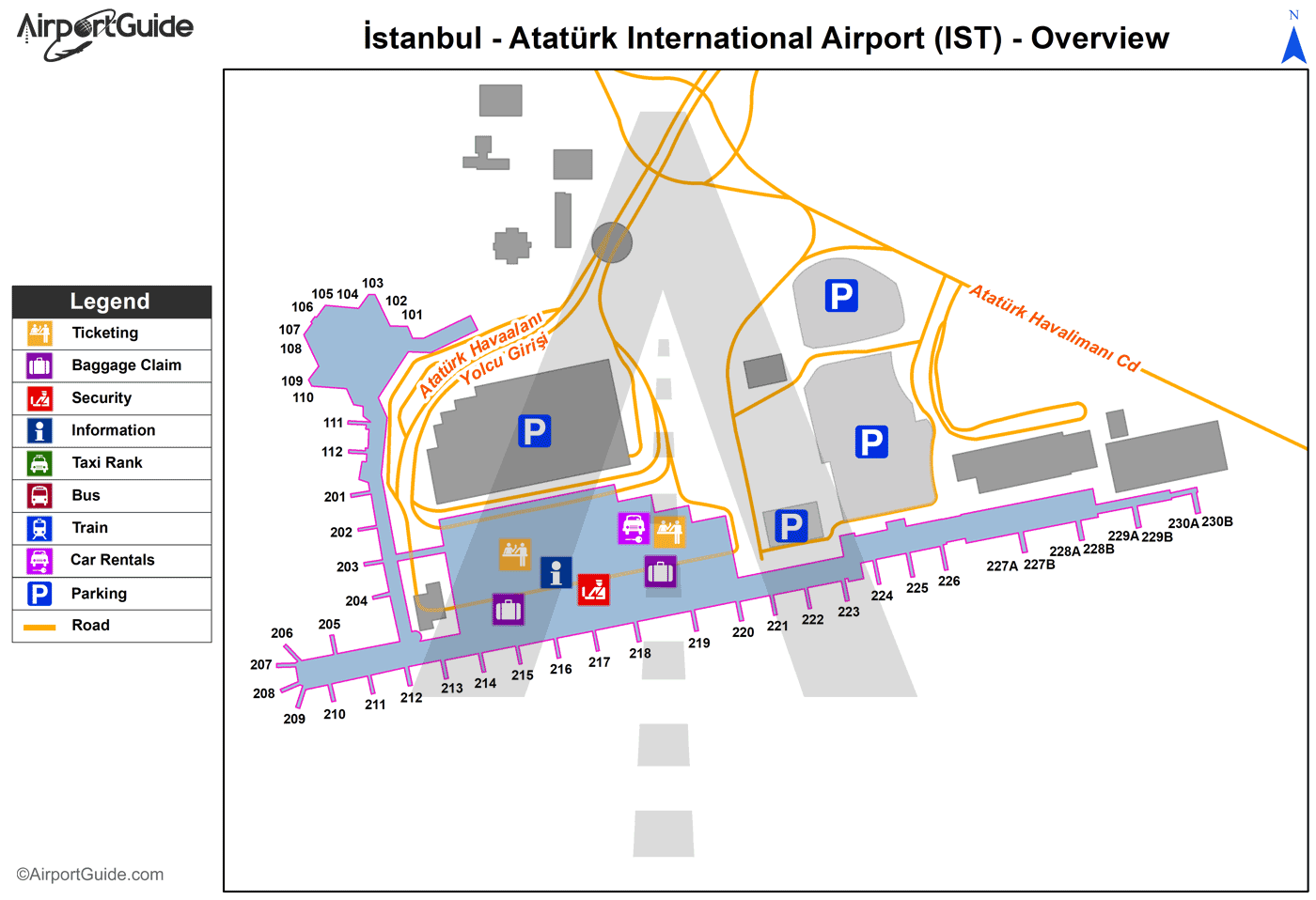 Схема аэропорта istanbul