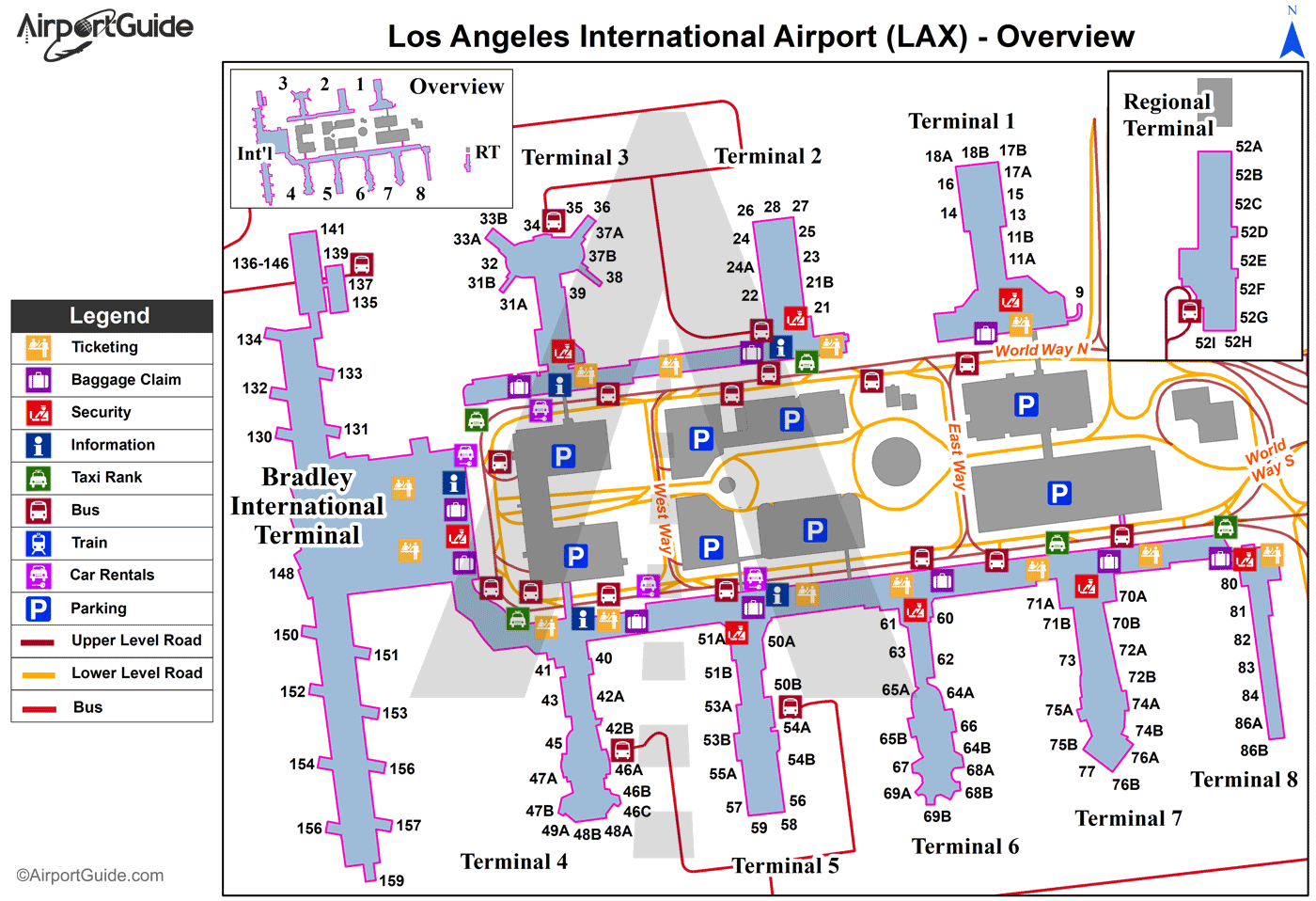 LAX Overview Map 