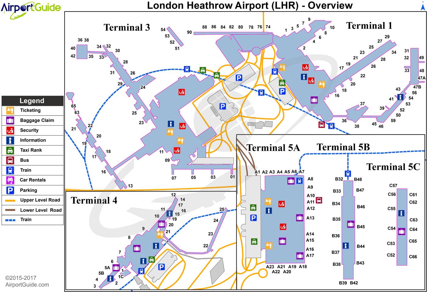 London London Heathrow LHR Airport Terminal Maps TravelWidget