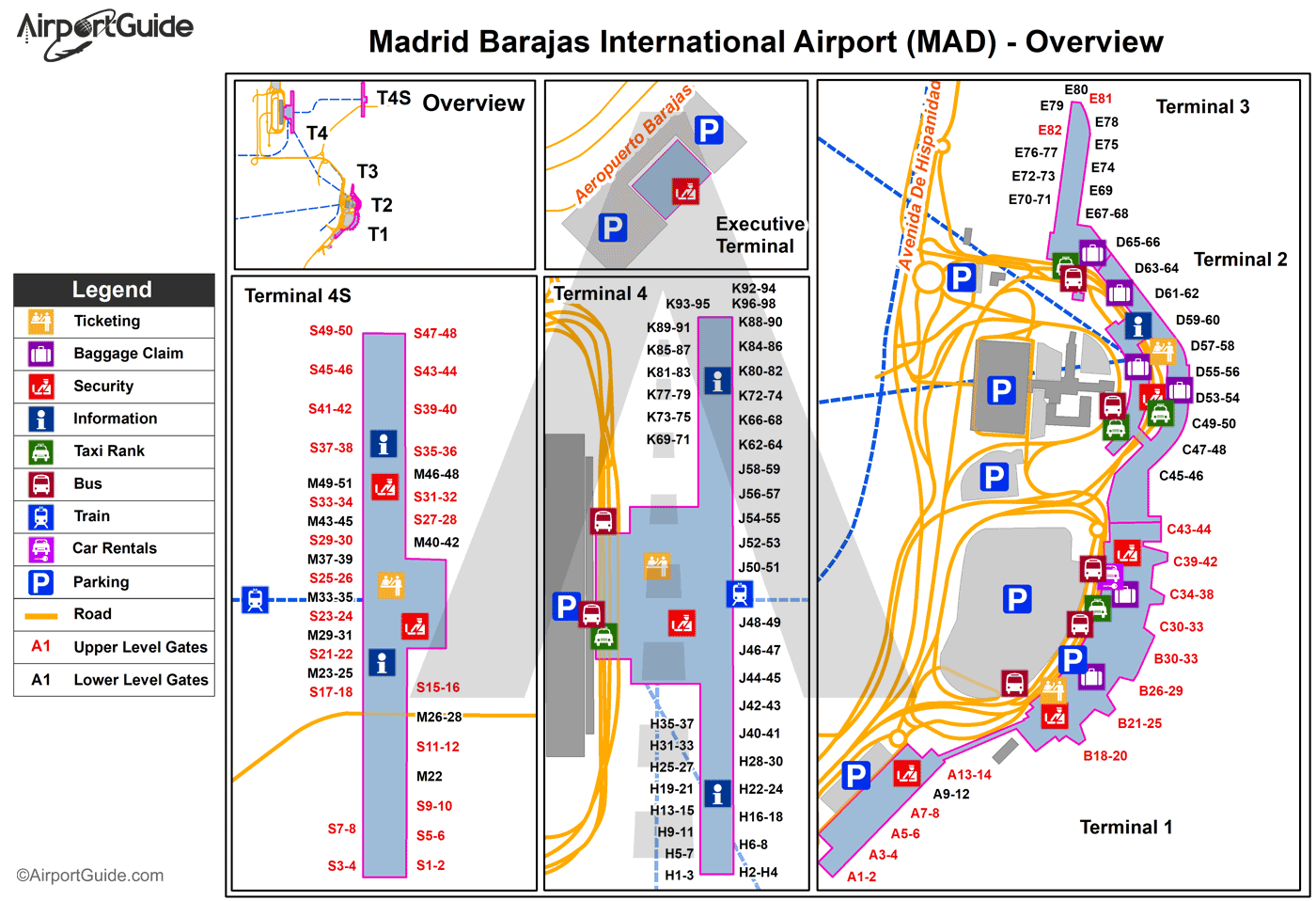 Aeropuerto Barajas Mapa