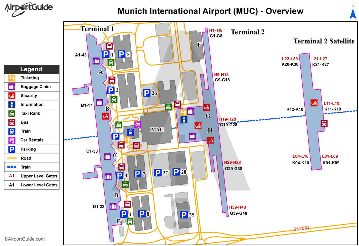 Munich Airport Map