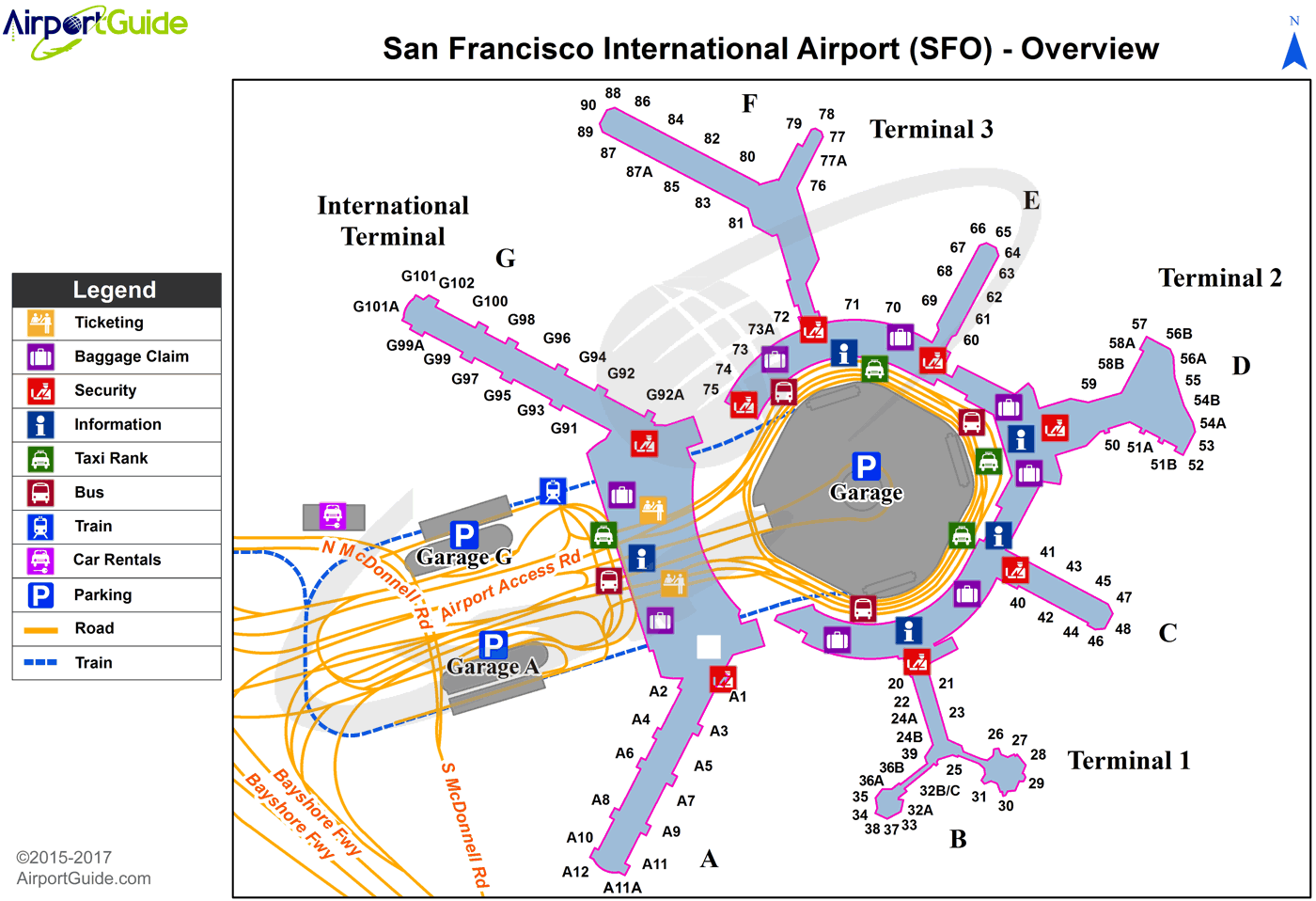 SFO Overview Map 