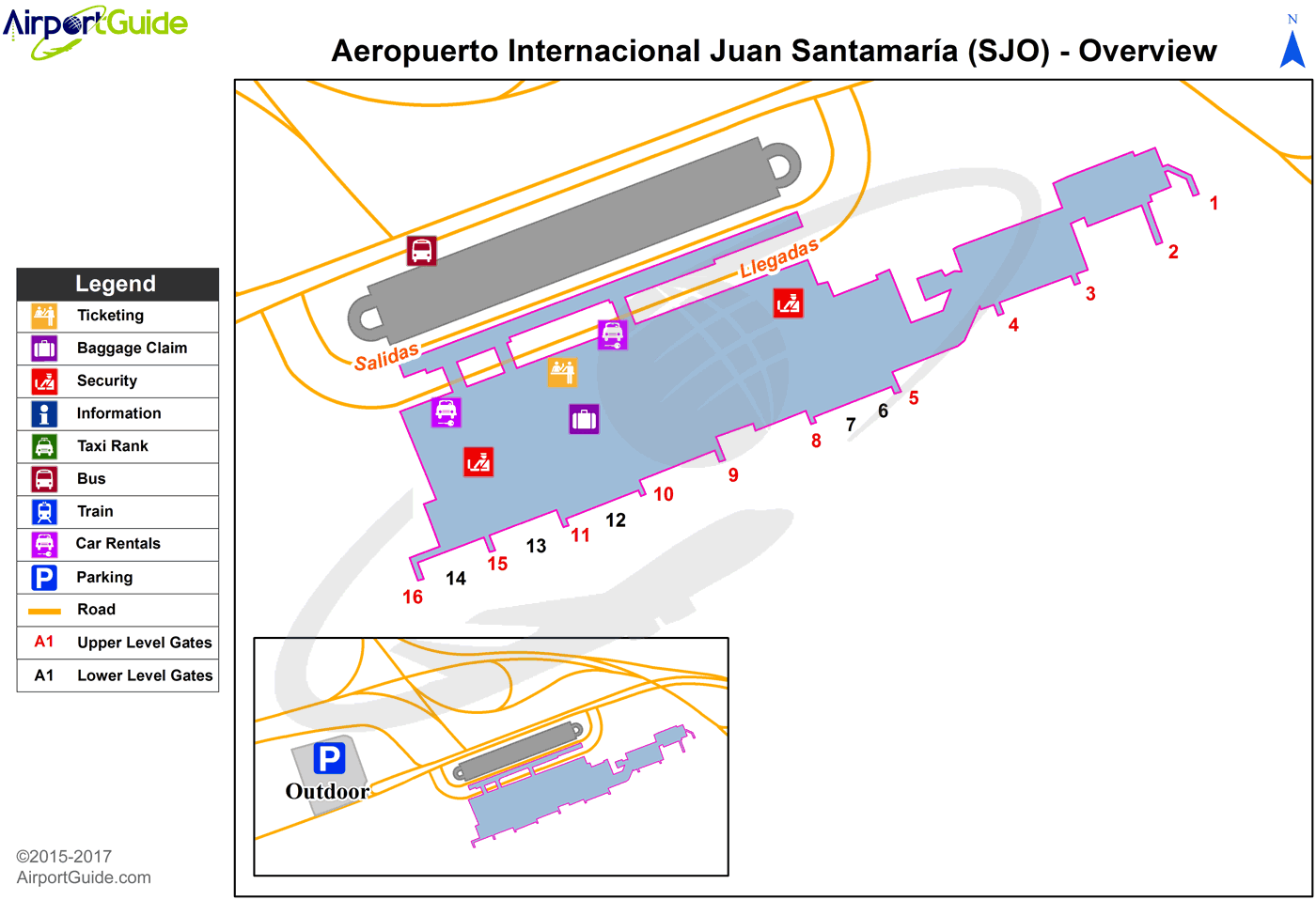 Sjo Airport Terminal Map San Jose   Juan Santamaria International (SJO) Airport Terminal 