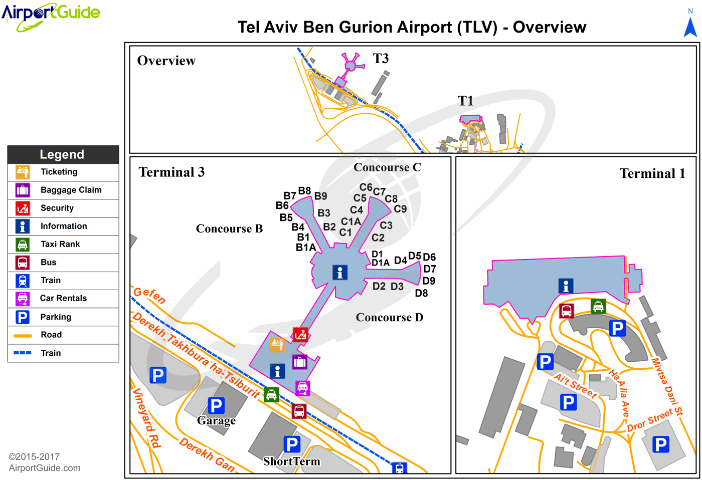 Tel Aviv Airport Map Tel Aviv/Yafo   Ben Gurion International (TLV) Airport Terminal 