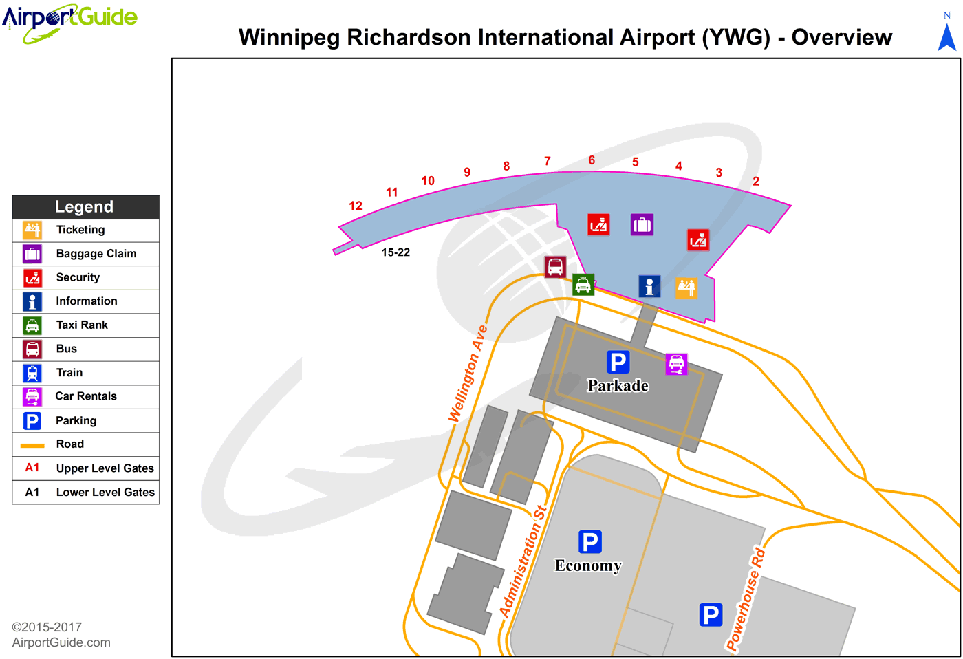 Map Of Winnipeg Airport Winnipeg   Winnipeg / James Armstrong Richardson International 